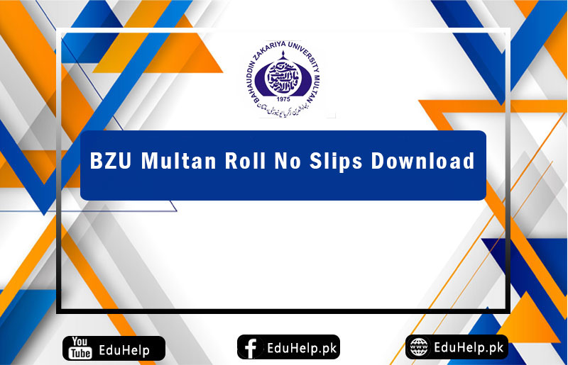 BZU Multan Roll No Slip