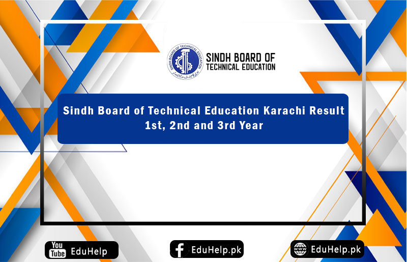 SBTE Result 2023 DAE 1st, 2nd and 3rd Year Karachi Board