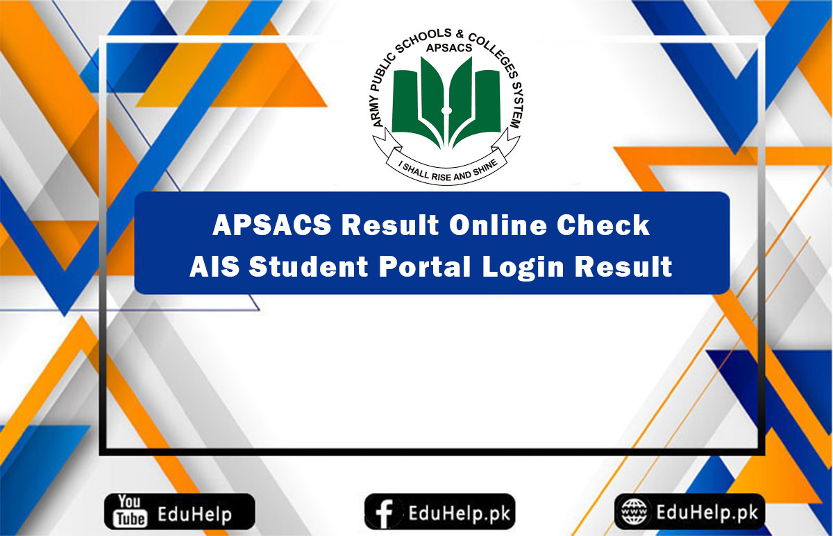 APSACS Result Online Check student.apms.pk Result