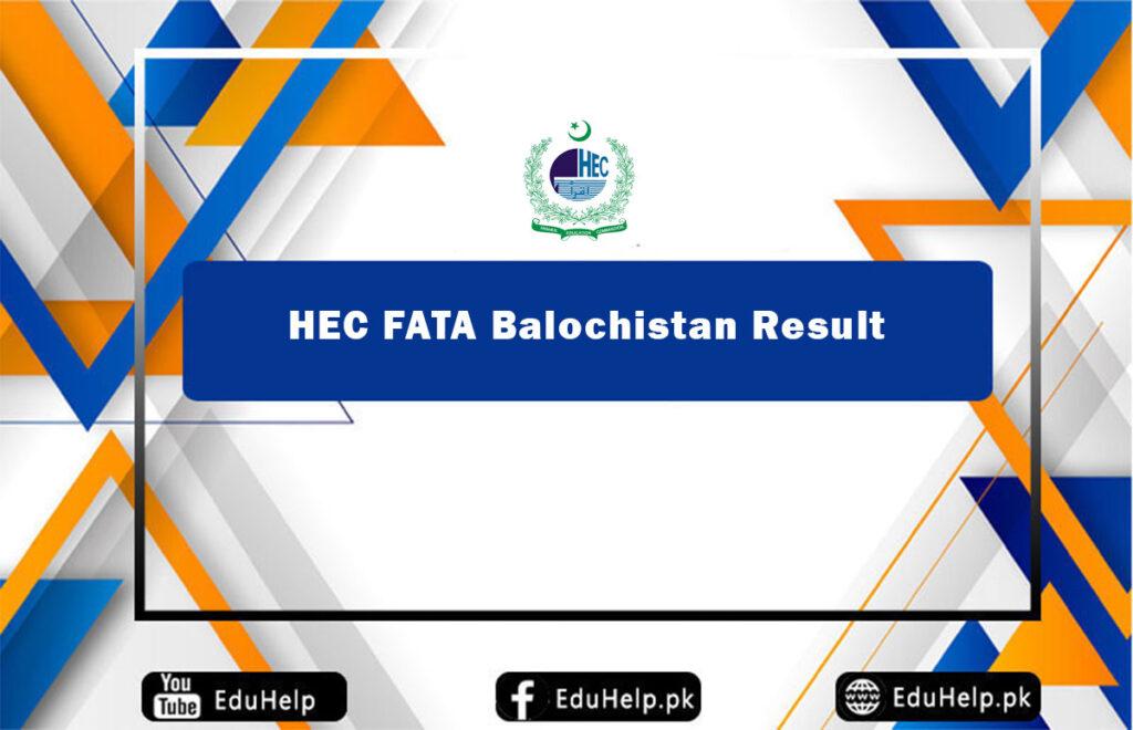 HEC FATA Balochistan Result