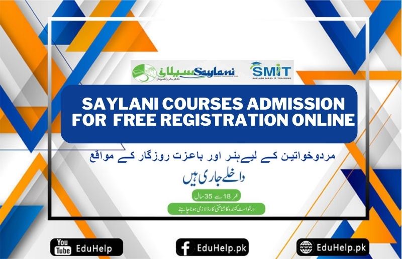 Saylani Courses Admission For Free Registration Online