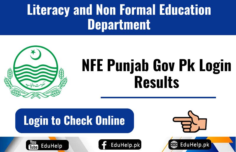 NFE Punjab Gov Pk Login Result 2024