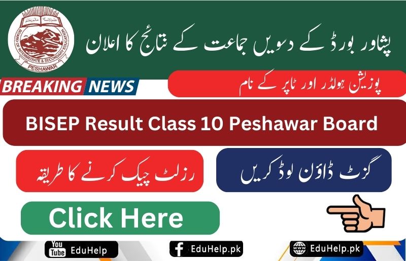 BISEP Result Class 10 Peshawar Board