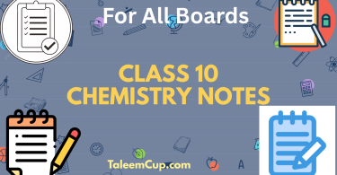 Class 10 Chemistry Notes