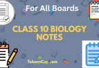 Class 10 Biology Notes