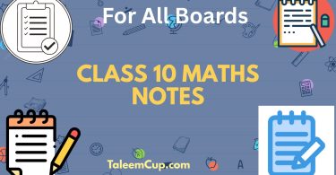 Class 10 Maths Notes