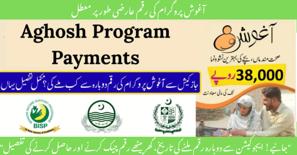 Aghosh Program Payments Withdrawal Via JazzCash Is Unavailable On October 2025 – Know Reasons and Resuming Date